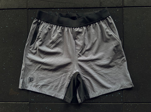 Grey Hybrid Training Shorts - Regular Fit